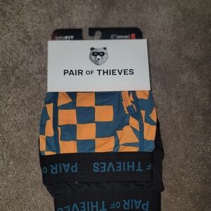 NWT Pair of Thieves Superfit Mesh Magic 2pk Black Orange Mens Small